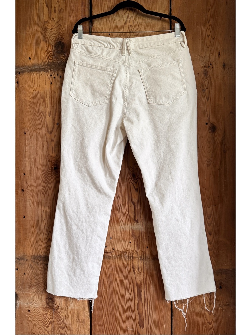 Sz 31 Good American White Good Legs Mid Rise Slim Straight Denim Jean NWT - Picture 2 of 8